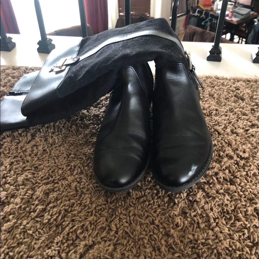 Black riding boots